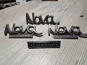 339500 Chevrolet Oem 1968 69 70 71 72 73 74 Chevy Nova Car Trunk Lid Deck And Side Emblem #