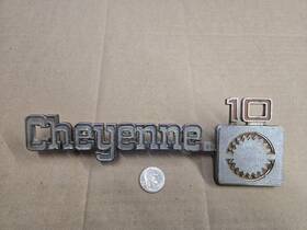 349686 Chevrolet Chevy Oem 1975-1980 Cheyenne 10 Front Fender Side Emblem Badge Logo Name