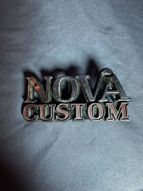 352589 Chevrolet Vintage 75 76 77 78 79 Chevy Nova Custom Metal Trunk Emblem Badge Trim Oem
