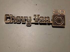363580 Chevrolet 1970s Chevy Van G-20 Fender Emblem