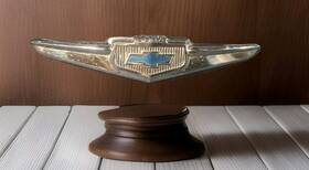 3688050 Chevrolet 1949 Chevy Hood Emblem Original Gm Ac Chrome Very Nice