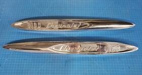 373304 Chevrolet Chevy 3100 Truck Fender Emblems Badges Chrome Right Left Pair 1957 Original