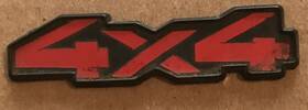 37380468 Chevrolet 1983-93 Blazer Inch 4x4 3-3/8 Inches Long Stick On Emblem Name Plate Badge