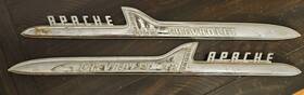 3745874 Chevrolet 1958 Oem Set Of Apache Truck Series 32 Fender Spear Emblems