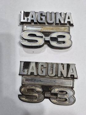 377675 Chevrolet 2 1973-1976 Chevy Laguna S3 S-3 Emblem Vintage Oem Original