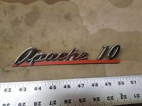 3781525 Chevrolet 1961 61 Chevy Apache 10 Pick Up Truck Emblem Oem