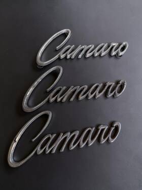 391660 Chevrolet 1968 Camaro Fender Script Emblems Oem Gm Lot Of 3 Uglies