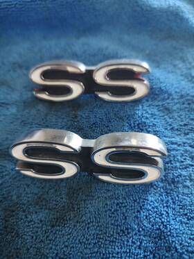 3919197 Chevrolet 1968 1969 Camaro Ss Front Fender Emblem F14