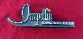 3920851 Chevrolet Vintage 1968 Impala Super Sport Ss Front Grille Emblem Badge
