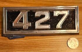 3930680 Chevrolet 427 Vehicle Emblem - Fender/hood Vintage