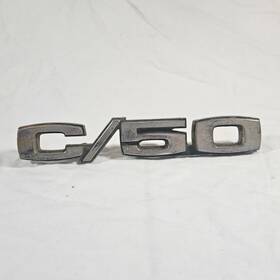 3940817 Chevrolet 1968-1972 Inch C/50 Metal Fender Emblem - As Removed -with Pins
