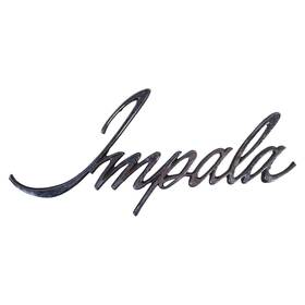 3941257 Chevrolet Vintage 1969 Impala Script Emblem Metal With Posts