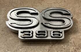 3942781 Chevrolet Chevy Oem 1969 Chevelle El Camino Ss 396 Front Grille Emblem Badge Logo