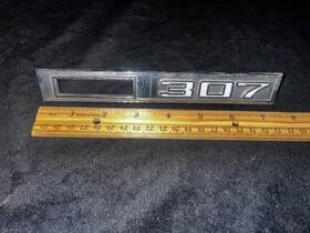 3945294 Chevrolet Vintage Chevelle 307 Car Side Marker Emblem Badge