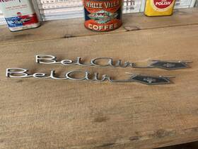 4497088 Chevrolet 1965 1966 Bel Air Rear Quarter Fender Emblem/badge Set 21-3