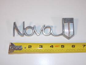 4548122 Chevrolet Vtg 1966 67 Nova Chevy Ii Vehicle Quarter Panel Emblem Badge