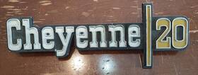 Cheyenne20 Chevrolet 6273130 Vintage All Metal Chevy Truck Emblem Oem Rare