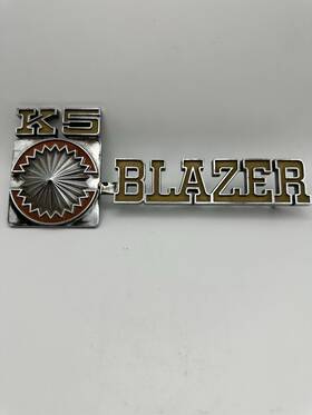 740766-30 Chevrolet K5 Chevy Blazer Panel Emblem 1975-1980