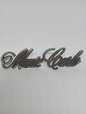 801904 Chevrolet Chevy Oem 70s Monte Carlo Rear Emblem Badge Logo Nameplate Insignia