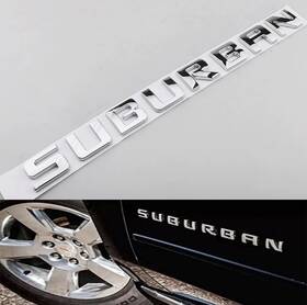 84214130 Chevrolet Silver Suburban Emblem Letters Badge Nameplate Door Liftgate