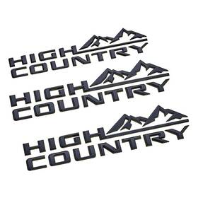 86539808 Chevrolet 85101611 Gm Oem Black High Country Emblems Chevy Silverado 2500/3500hd 2021-2025