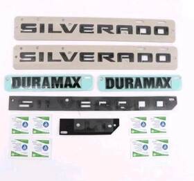 86539778 Chevrolet Silverado Lt Duramax Black Emblem Kit 2019-2024 Oem Gm