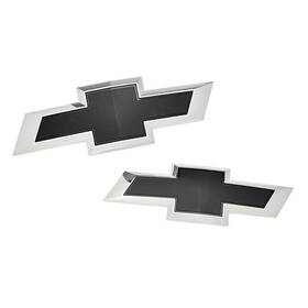 86539812 Chevrolet 22-25 Silverado 1500 Bowtie Emblems Black Front Back Multi-flex Set Gm#