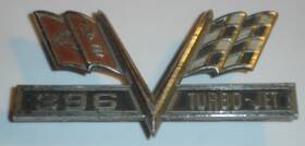 8723146 Chevrolet Chevy 396 Turbo-jet Fender Emblem