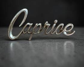 8723851 Chevrolet 1970 1969 Caprice Roof Sail Panel Emblem Gm 4-3/8 Inch