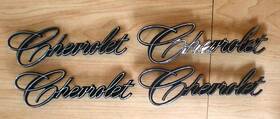 9831025 Chevrolet 1969-1972 Emblem Script Original 4 Included