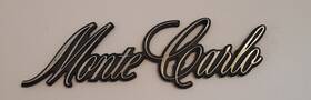 9886800 Chevrolet Monte Carlo Script Gm Casting Number Badge Emblem Metal