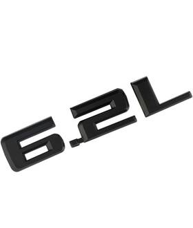 B08vddfp9z Chevrolet 2pcs 6.2l Decals 3d Hood Logo For 2019-21 Silverado Chevy 1500hd 2500hd Matt Blk