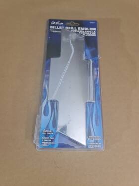Bt900p Chevrolet Billet Grill Badge Emblem Opened New Silver