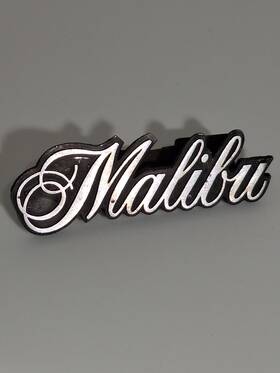 364450 Chevrolet Malibu 1960s 70s Front Grill Emblem Chevy Oem Script Nameplate