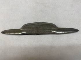 Chevrolet P-3699618-c-1 1952 Chevy Hood/trunk Emblem Vintage Chrome Pitted Cool Piece