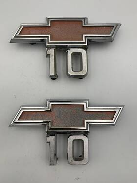 P-3893751-c1 Chevrolet 1967-1968 Chevy C10 Front Fender Emblems Set - And C2