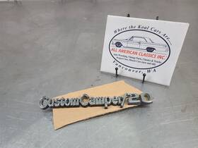 823.gm8669 Chevrolet Truck 1969-72 Custom Camper 20 Emblem Nice Chrome Studs - 3948472 Oem
