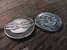 14753 Chevy 1965 Impala Ss Oem Interior Door Panel Emblem Set Pair Original 327 409 4 Speed