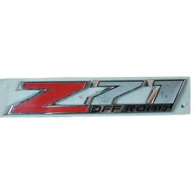 553729566 Chevy Gmc For Z71 Off Road Silverado Emblem Chrome/red 10 Inch X 2