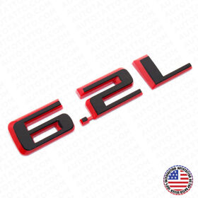 84192174 Chevy Silverado 6.2l Redline Hood Letter Logo Emblem Badge Z71 Blalck And Red