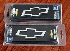 009115 Chroma Graphics 2 Chevy Bowtie Chrome Injection Molded Emblem Decal