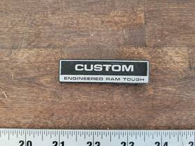 0435913 Chrysler 1981 1993 Dodge Ram D150 W150 350 Glove Dash Custom Engineered Tough Emblem