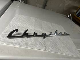 1331621 Chrysler 1950 Trunk Script Name Inch Fits All Models Imp Ny Sara Wind