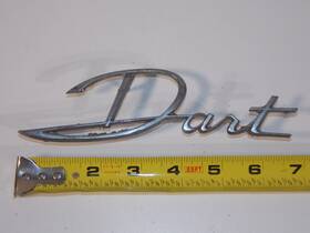 Chrysler 1624678 Vtg 1963 Dodge Dart Vehicle Quarter Panel Fender Emblem Badge