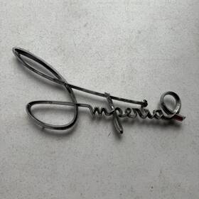 1863135 Chrysler 1957-60 Imperial Fender Script Emblem Crown Limousine 392 Hemi 57 58 59