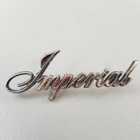 2579426 Chrysler 1966 1967 1968 Imperial Emblem Script Trunk Nameplate Vtg