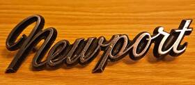 2605362 Chrysler 1966 Newport Rear Quarter Panel Emblem - P/n With Pins