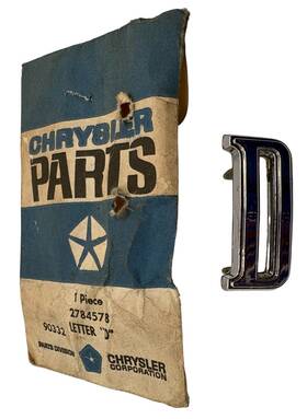 2784578 Chrysler New Old Stock Quarter Panel Letter Inch D Emblem For 1967-68 Dodge Dart #2784578