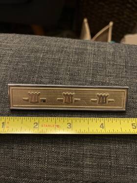 2789683 Chrysler Mopar 1967 Newport Custom - Inner Door Emblem P/n Nice