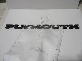 3445250 Chrysler 1971-74 Plymouth Nameplate 9 Inch Stickon